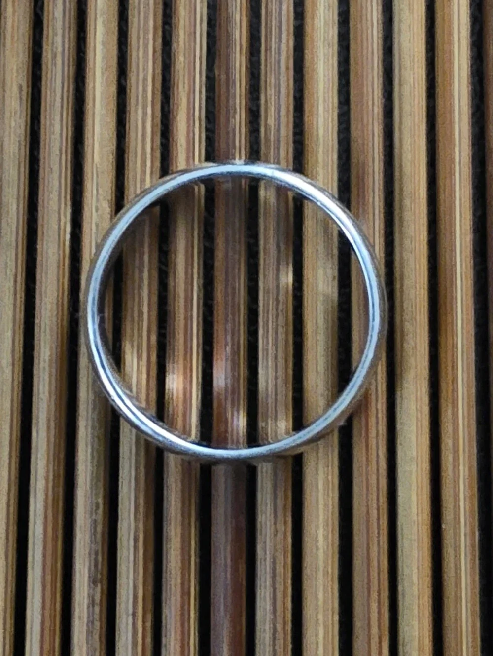 10k White Gold Band Ring